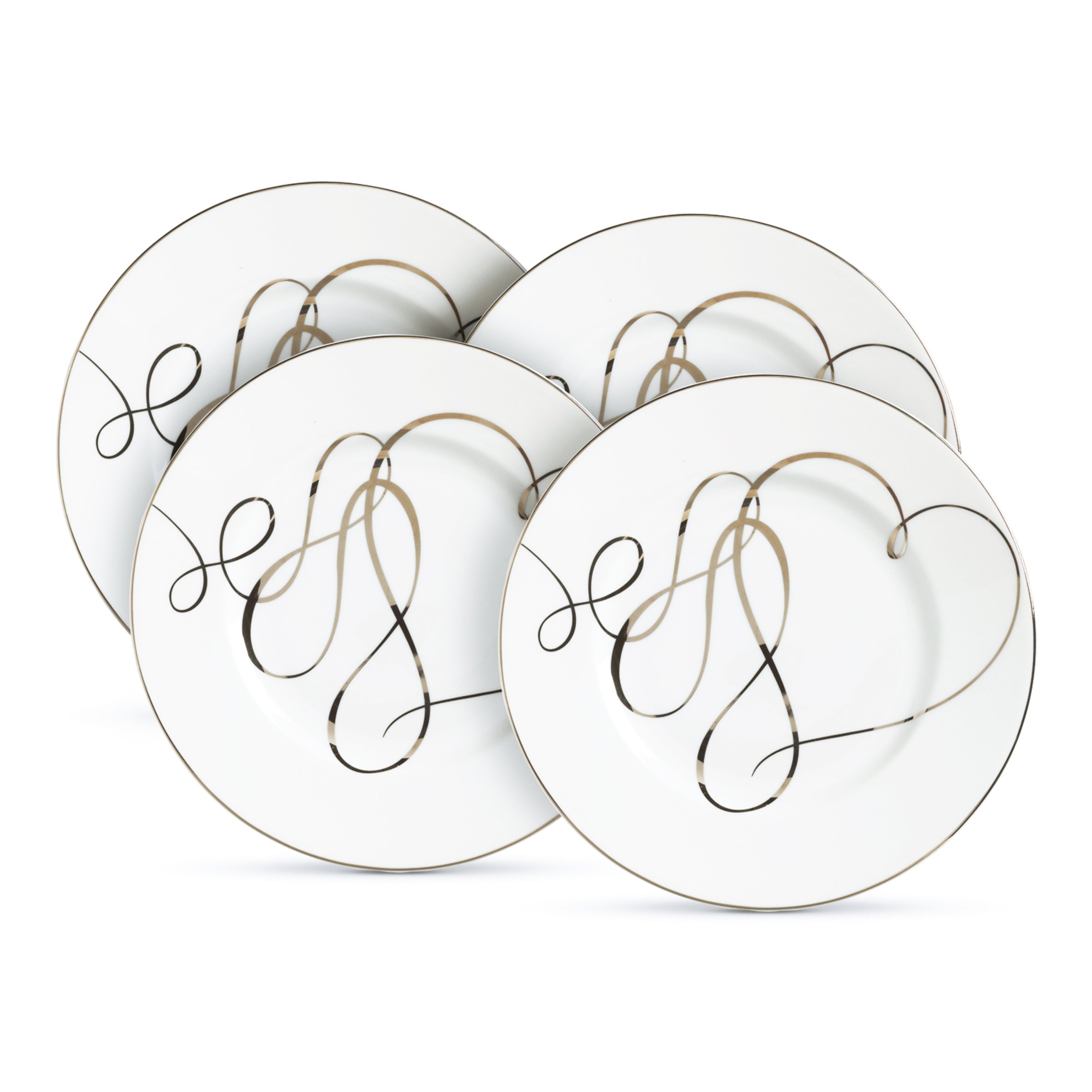 Amazon.com | Mikasa Love Story Accent Plate, 8-Inch, Set of 4